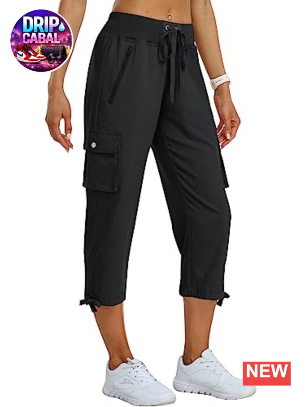 Women's Cargo Capri Hiking Pants Lightweight Quick Dry Quick-Dry